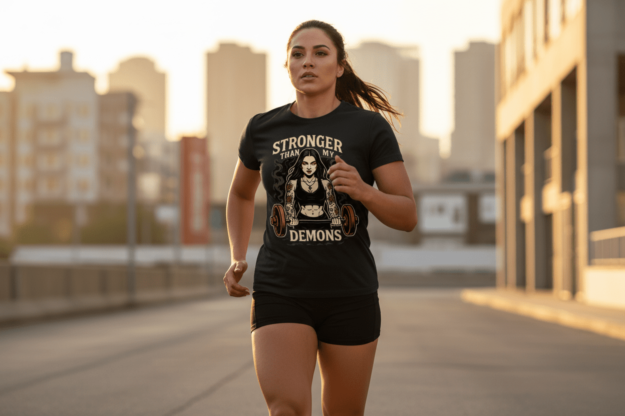 Stronger Than My Demons Tee - Discipline Over Motivation 24/7