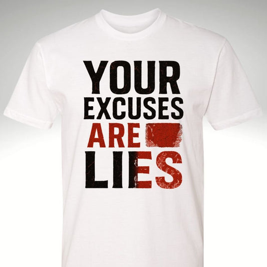 The Bold Red Lies | Motivational Gym & Workout Apparel for Men & Women Rebirth - Discipline Over Motivation 24/7