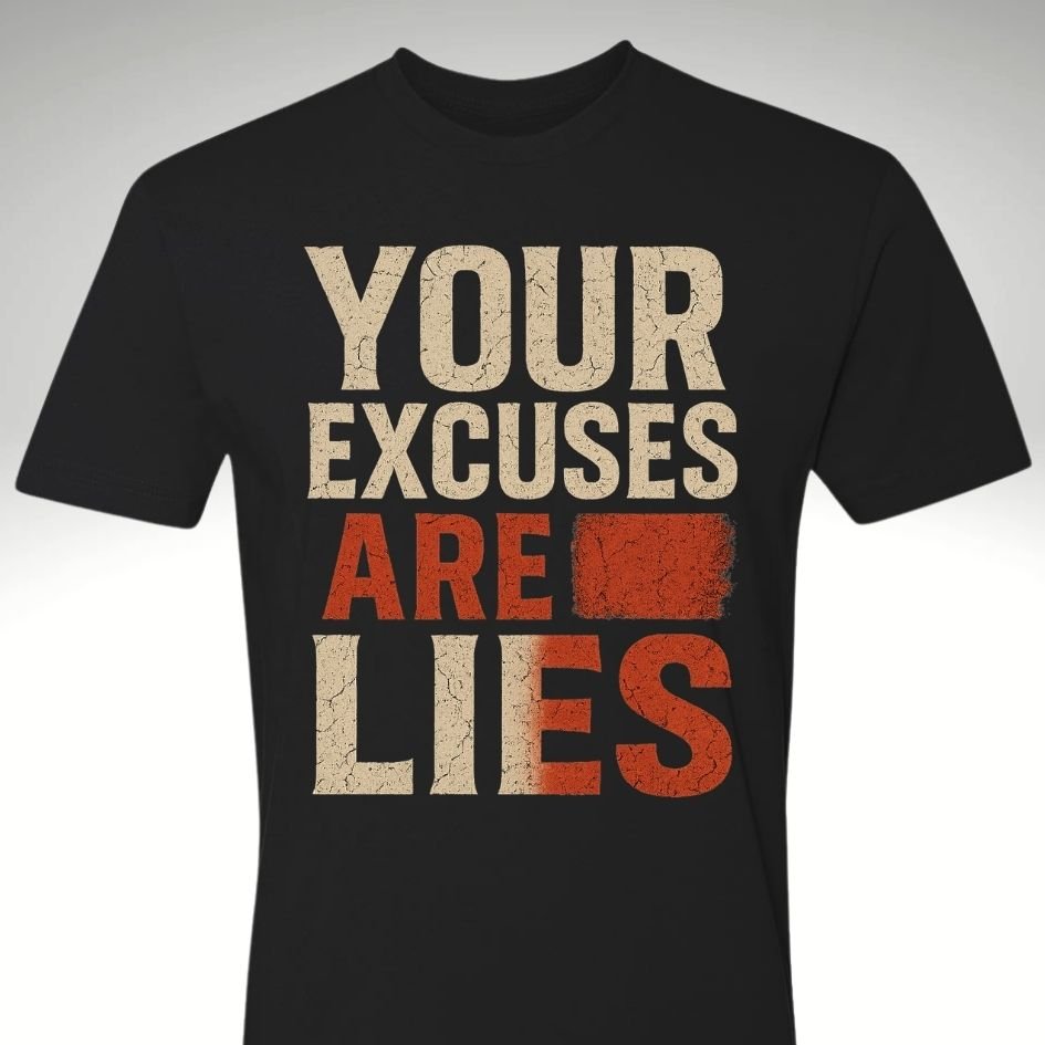 The Bold Red Lies | Motivational Gym & Workout Apparel for Men & Women Rebirth - Discipline Over Motivation 24/7