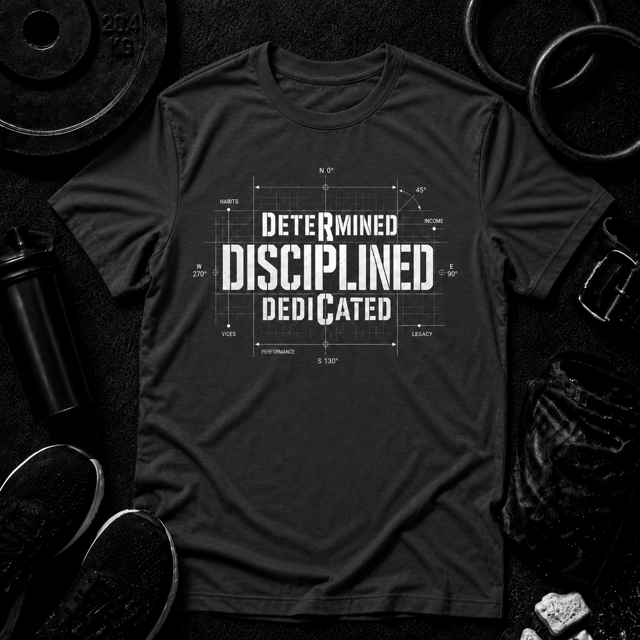 The Discipline Equation Premium Tee - Discipline Over Motivation 24/7