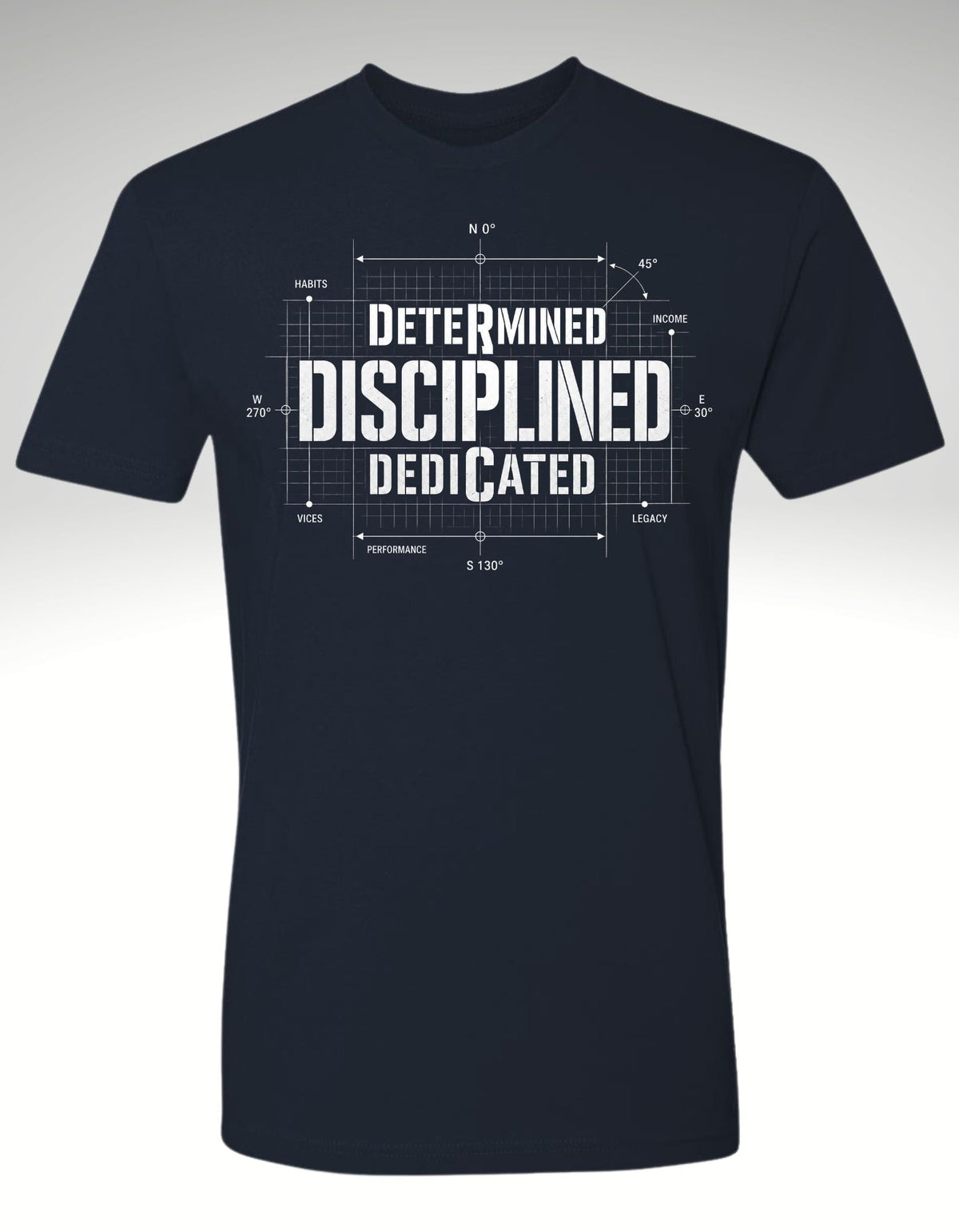 THE DISCIPLINE EQUATION™ Premium Tee - Discipline Over Motivation 24/7