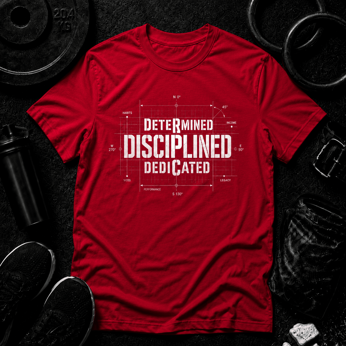 The Discipline Equation Premium Tee - Discipline Over Motivation 24/7