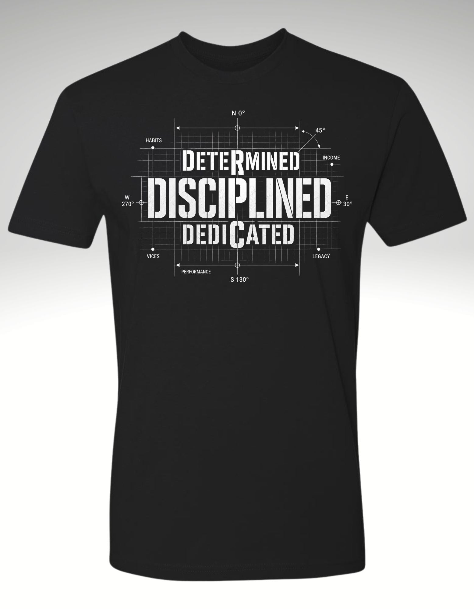 THE DISCIPLINE EQUATION™ Premium Tee - Discipline Over Motivation 24/7