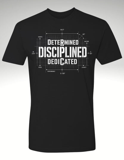 THE DISCIPLINE EQUATION™ Premium Tee - Discipline Over Motivation 24/7