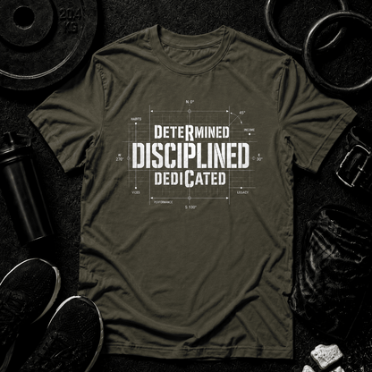 The Discipline Equation Premium Tee - Discipline Over Motivation 24/7