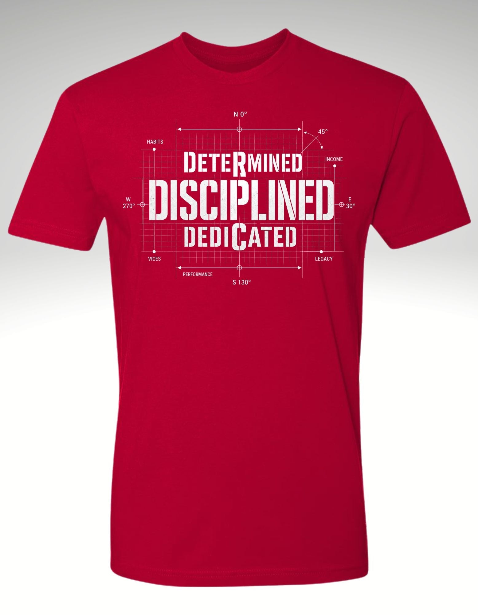 THE DISCIPLINE EQUATION™ Premium Tee - Discipline Over Motivation 24/7