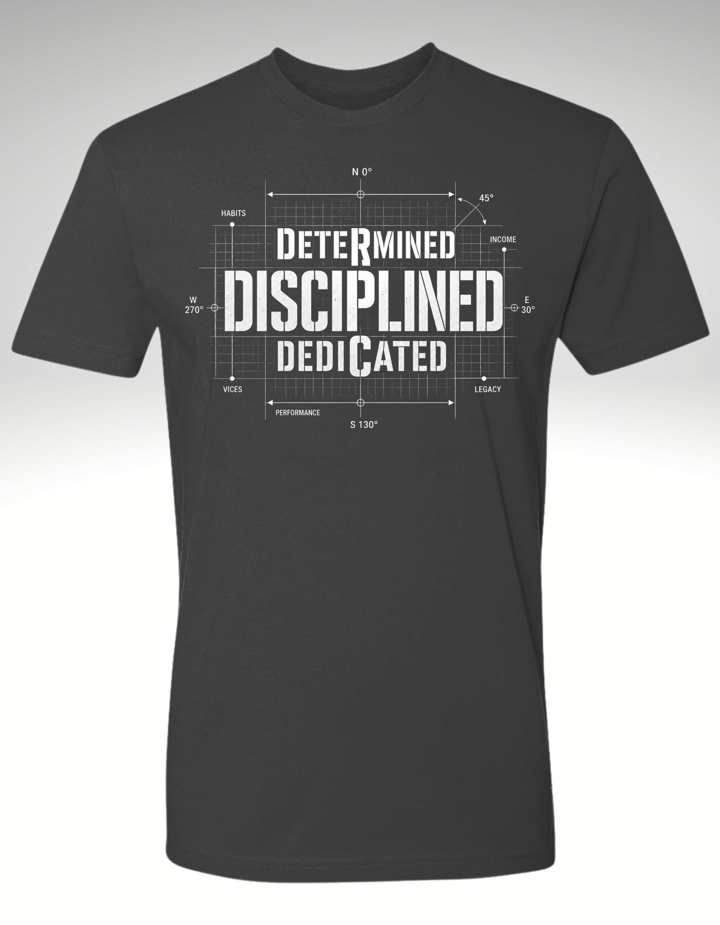 THE DISCIPLINE EQUATION™ Premium Tee - Discipline Over Motivation 24/7