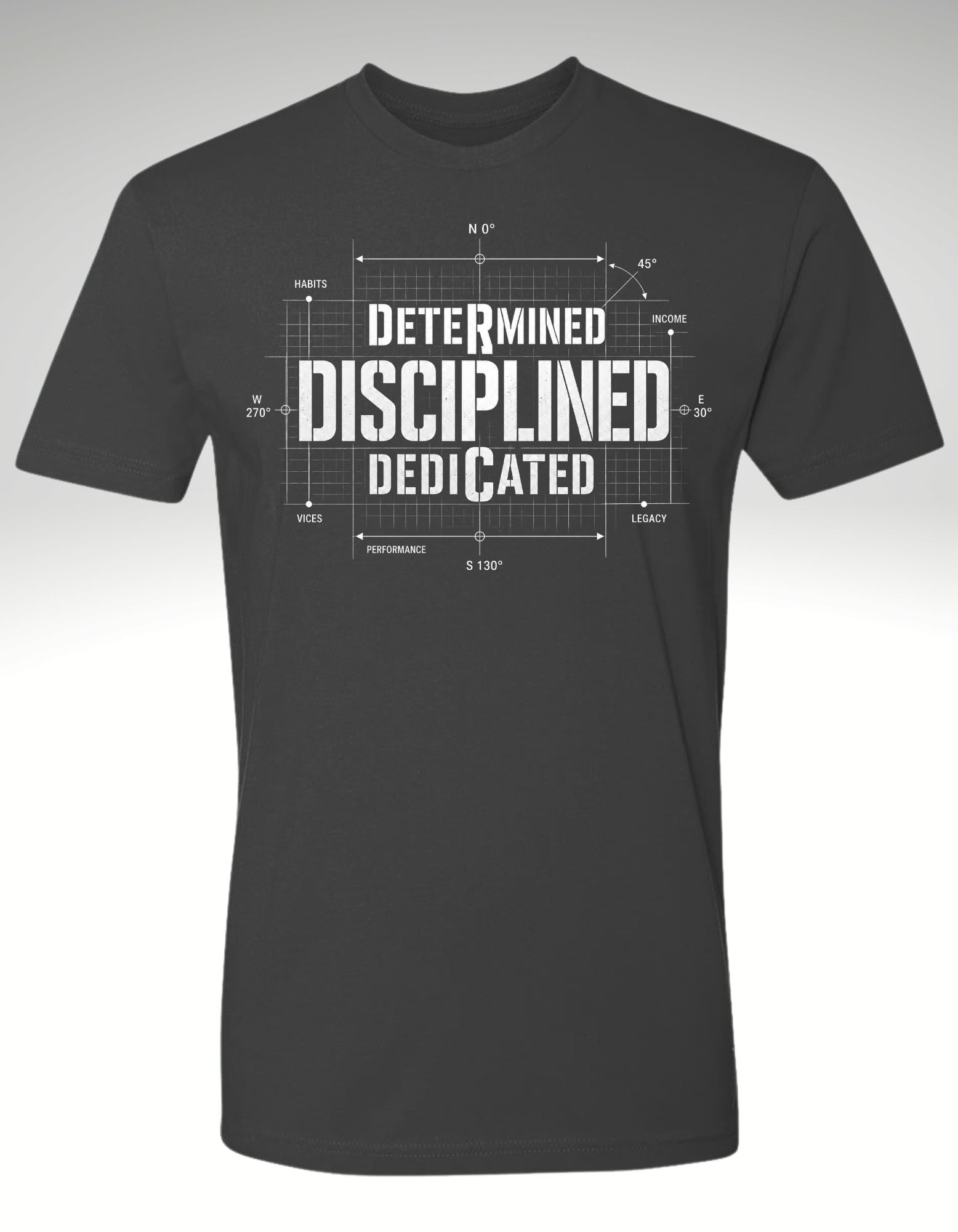 THE DISCIPLINE EQUATION™ Premium Tee - Discipline Over Motivation 24/7