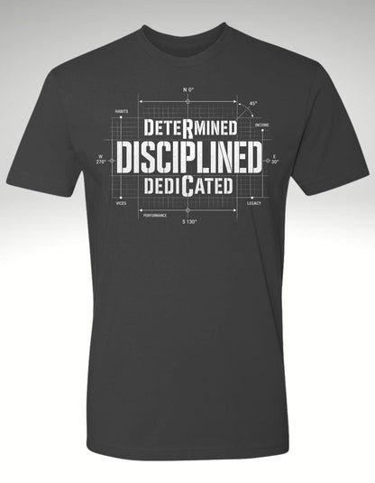 THE DISCIPLINE EQUATION™ Premium Tee - Discipline Over Motivation 24/7