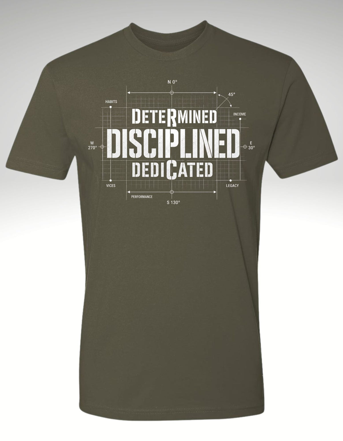 THE DISCIPLINE EQUATION™ Premium Tee - Discipline Over Motivation 24/7