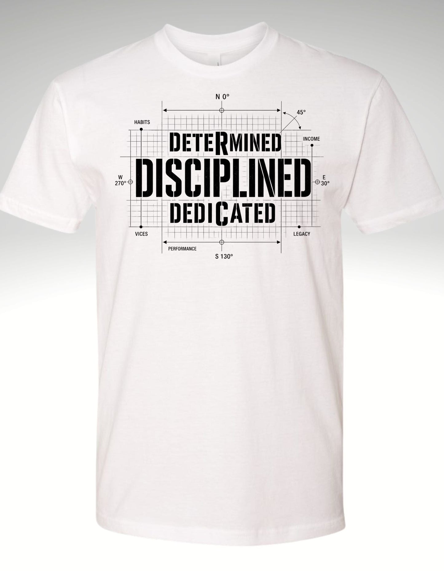THE DISCIPLINE EQUATION™ Premium Tee - Discipline Over Motivation 24/7