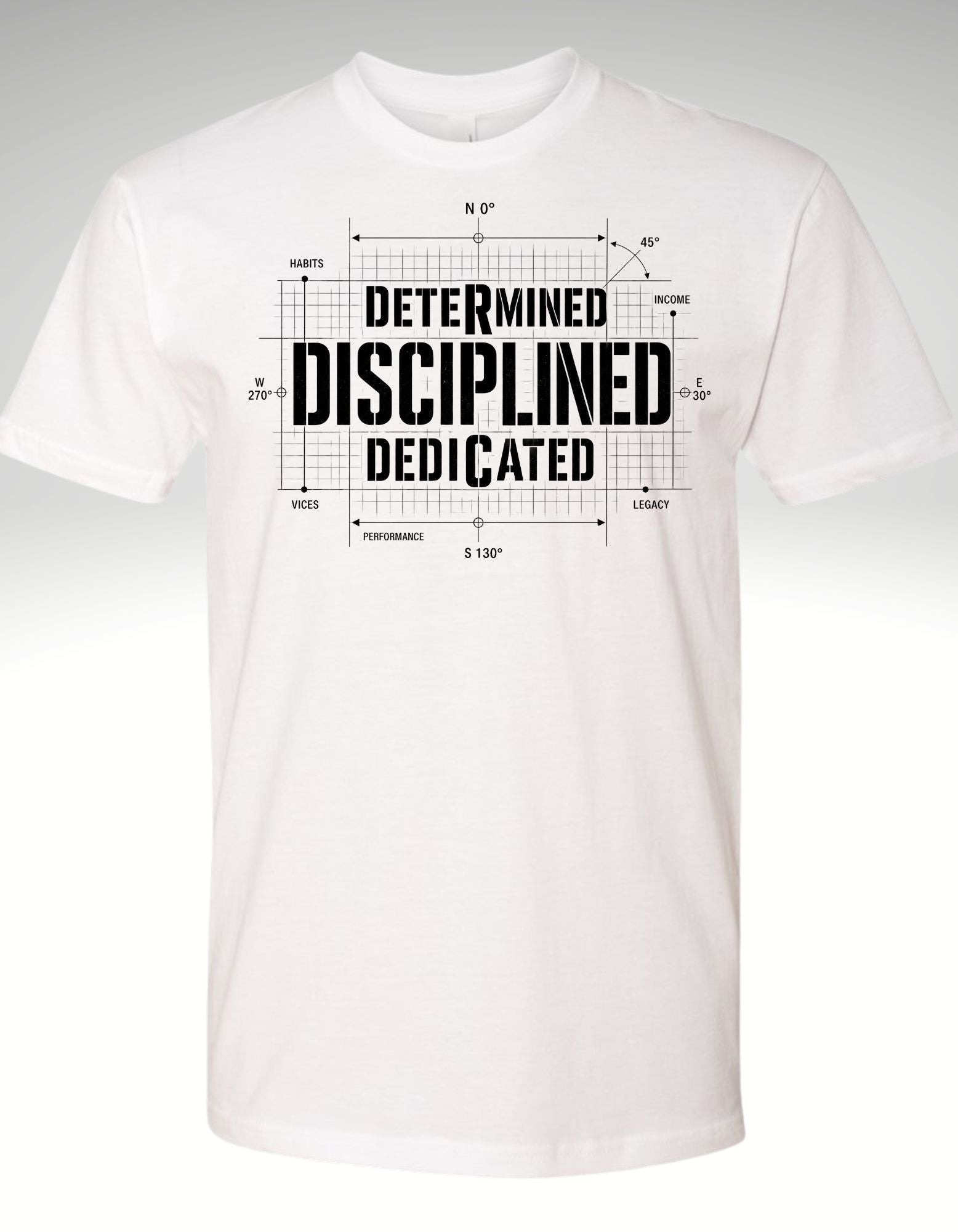 THE DISCIPLINE EQUATION™ Premium Tee - Discipline Over Motivation 24/7