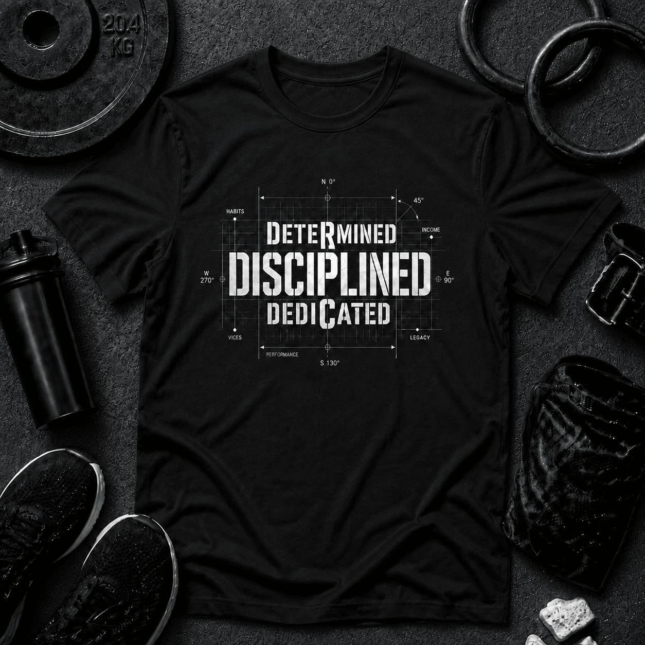 The Discipline Equation Premium Tee - Discipline Over Motivation 24/7