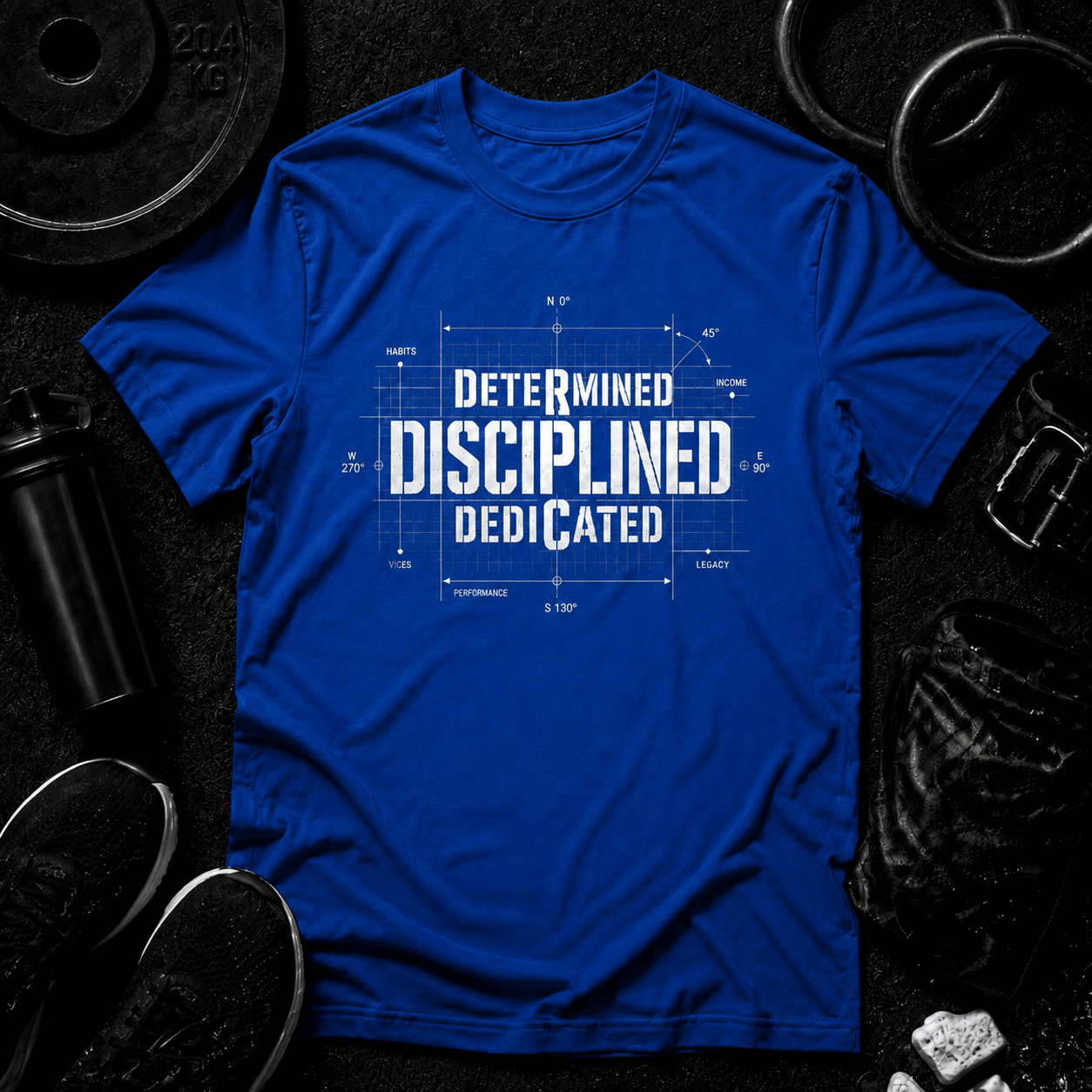 The Discipline Equation Premium Tee - Discipline Over Motivation 24/7