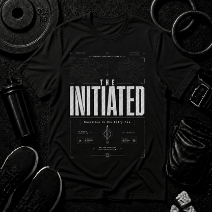 The Initiated — Premium Tee - Discipline Over Motivation 24/7