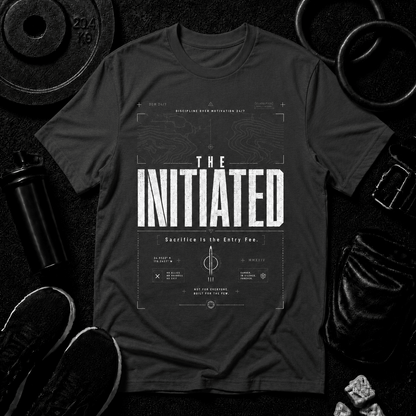 The Initiated — Premium Tee - Discipline Over Motivation 24/7