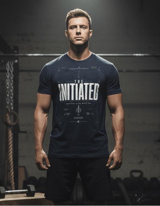 The Initiated — Premium Tee - Discipline Over Motivation 24/7
