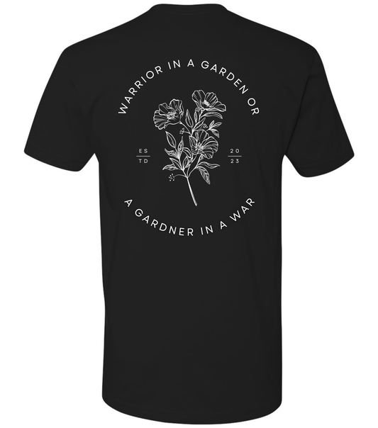 The Warrior in the Garden Soft Cotton T-Shirt - Discipline Over Motivation 24/7