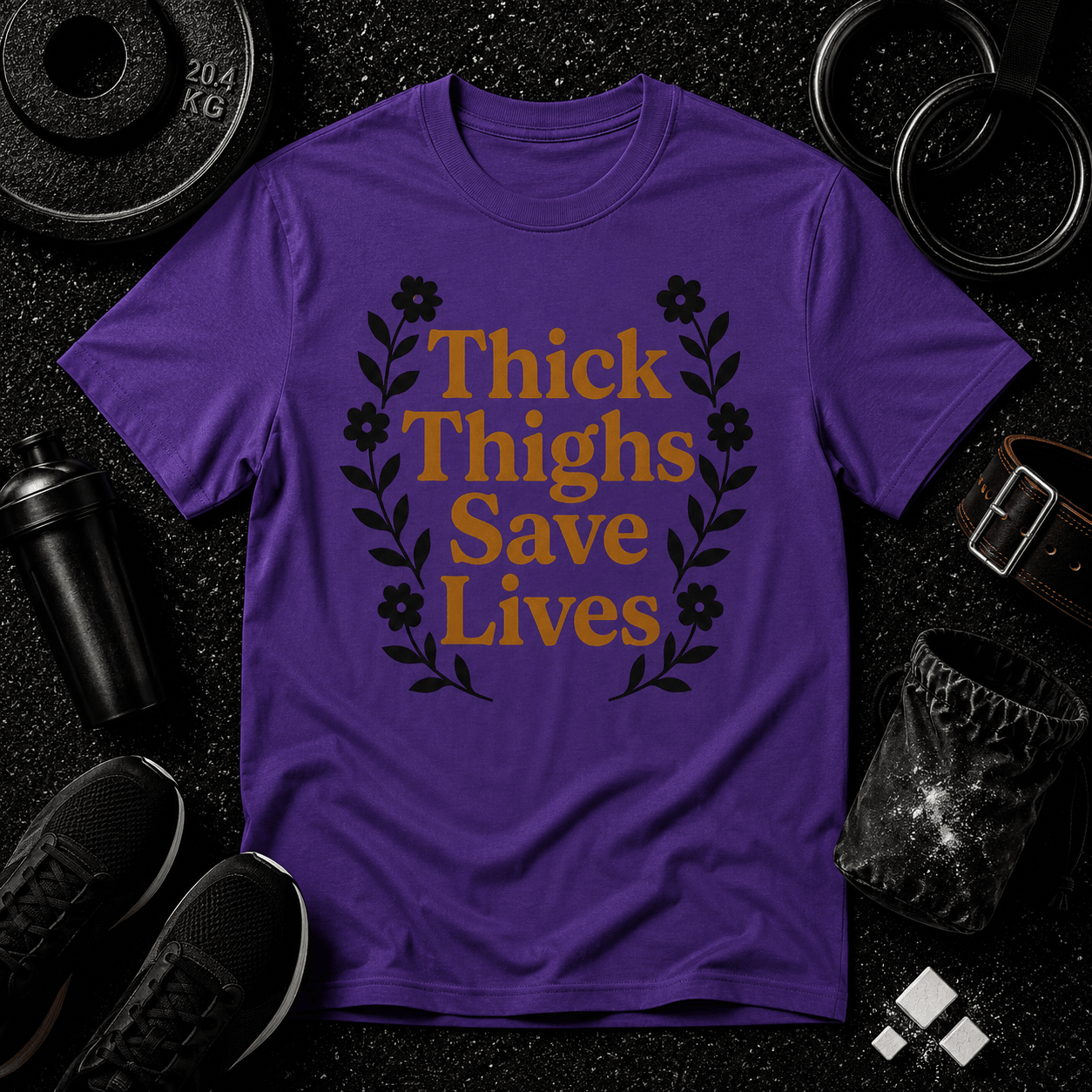 Thick Thighs Save Lives Tee - Discipline Over Motivation 24/7