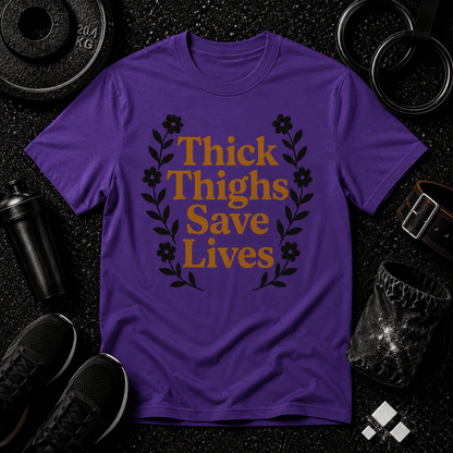 Thick Thighs Save Lives Tee - Discipline Over Motivation 24/7