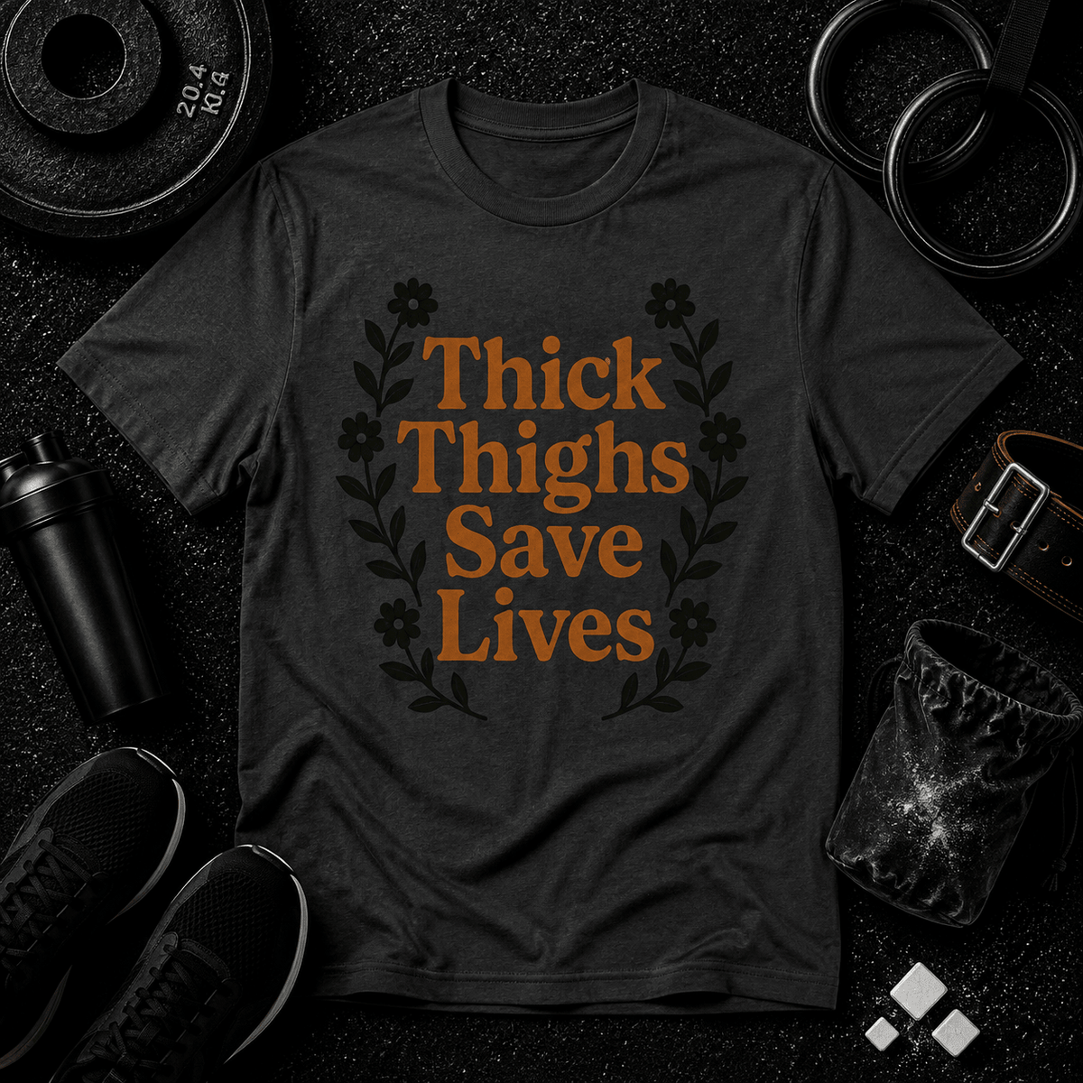 Thick Thighs Save Lives Tee - Discipline Over Motivation 24/7