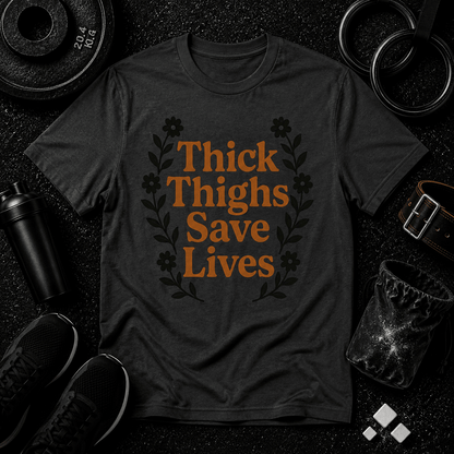 Thick Thighs Save Lives Tee - Discipline Over Motivation 24/7
