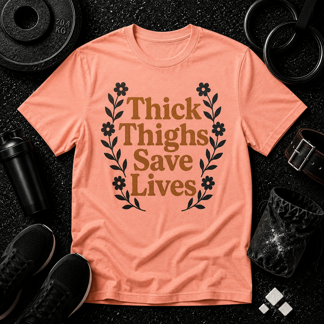 Thick Thighs Save Lives Tee - Discipline Over Motivation 24/7