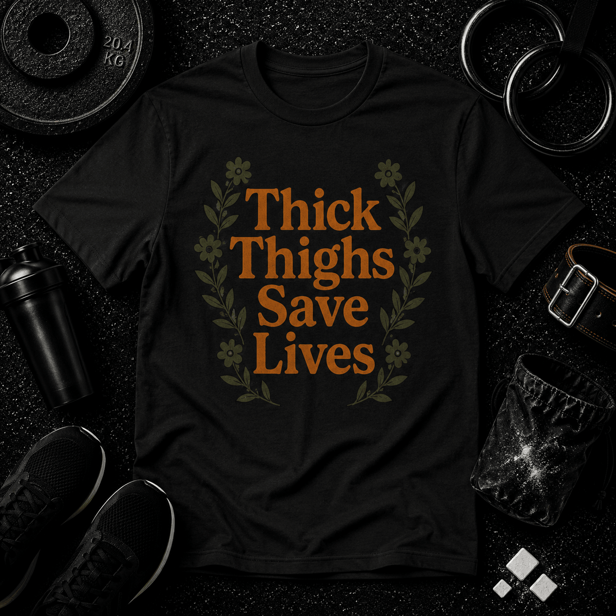 Thick Thighs Save Lives Tee - Discipline Over Motivation 24/7
