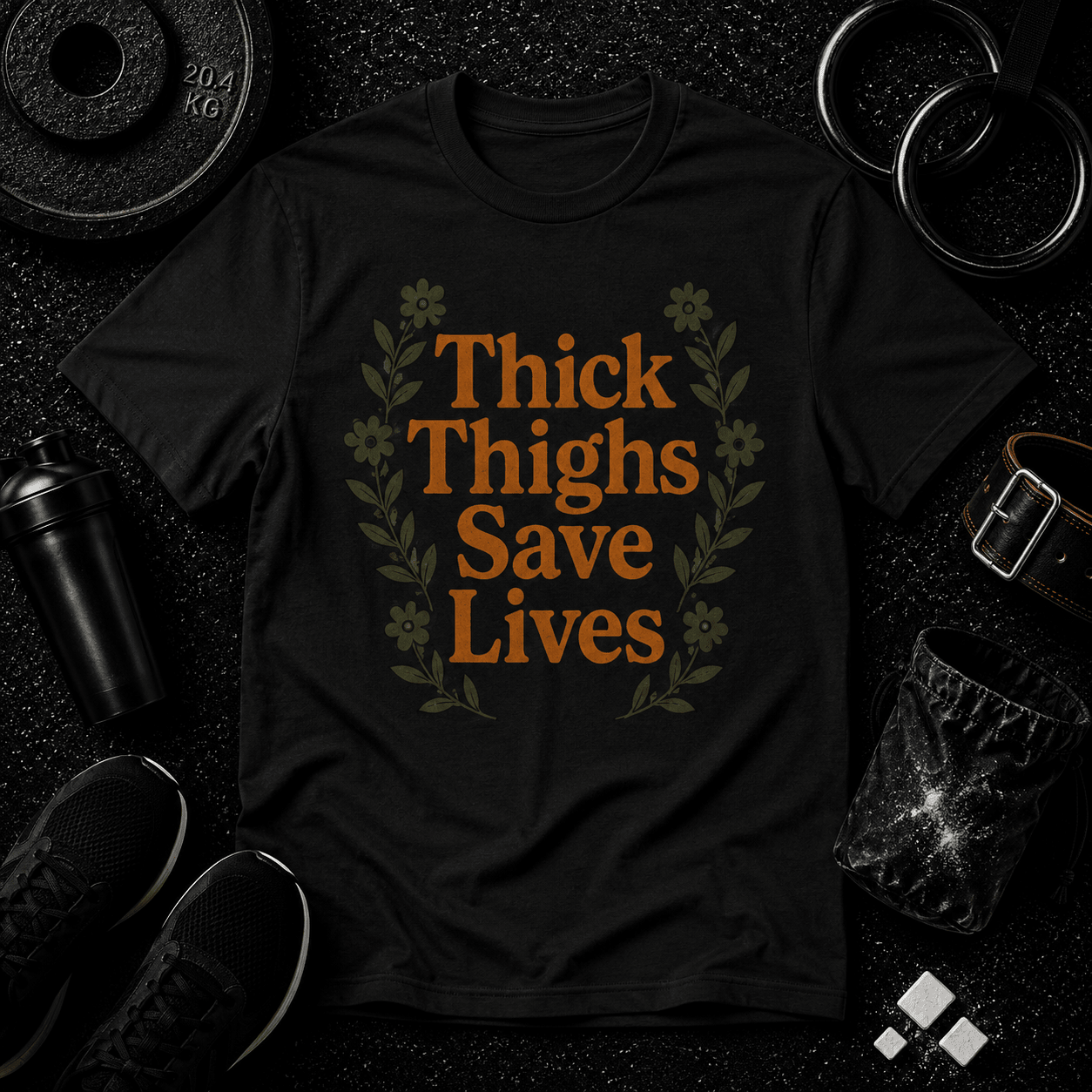 Thick Thighs Save Lives Tee - Discipline Over Motivation 24/7