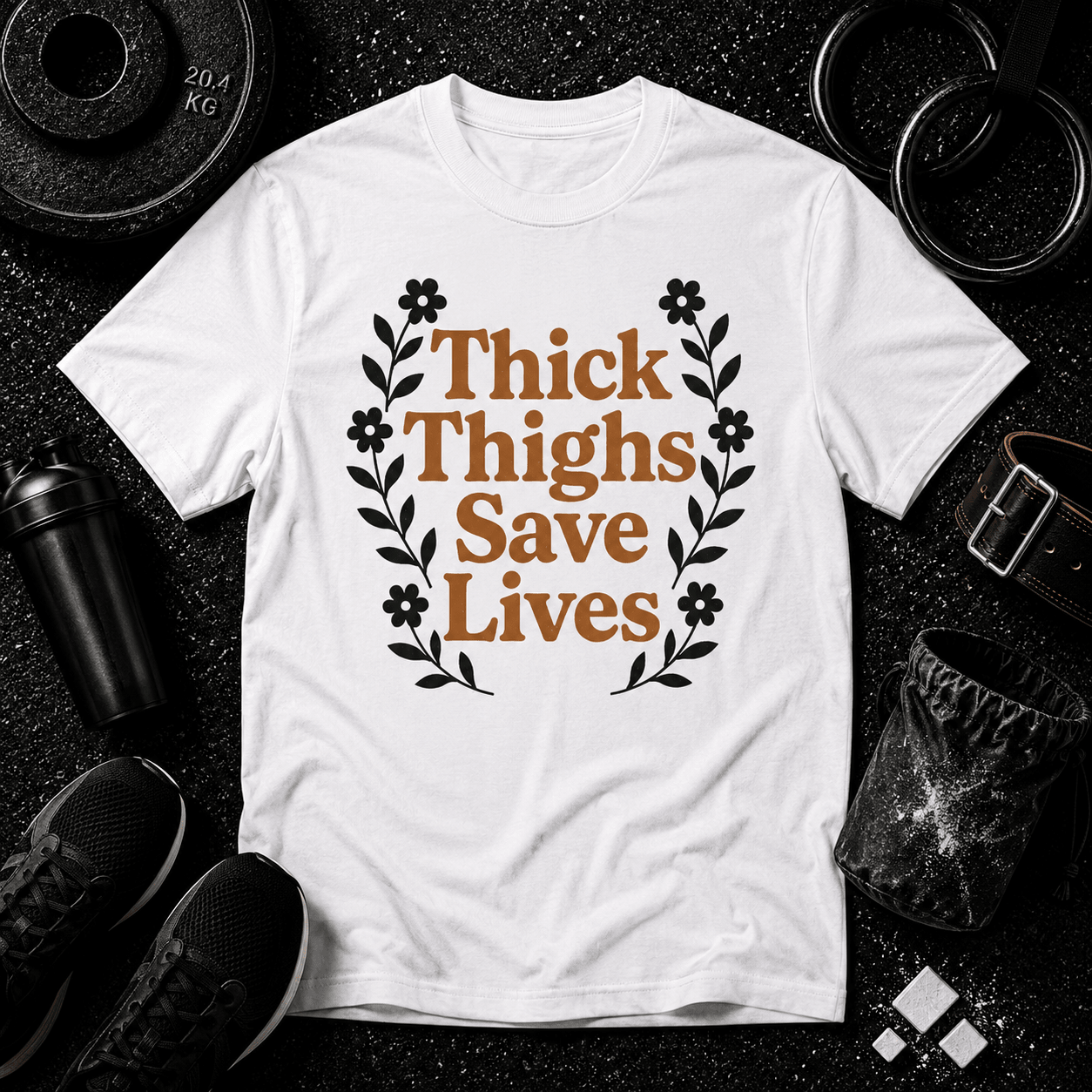 Thick Thighs Save Lives Tee - Discipline Over Motivation 24/7