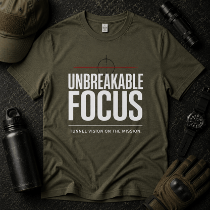 Unbreakable Mindset T Shirt - Discipline Over Motivation 24/7