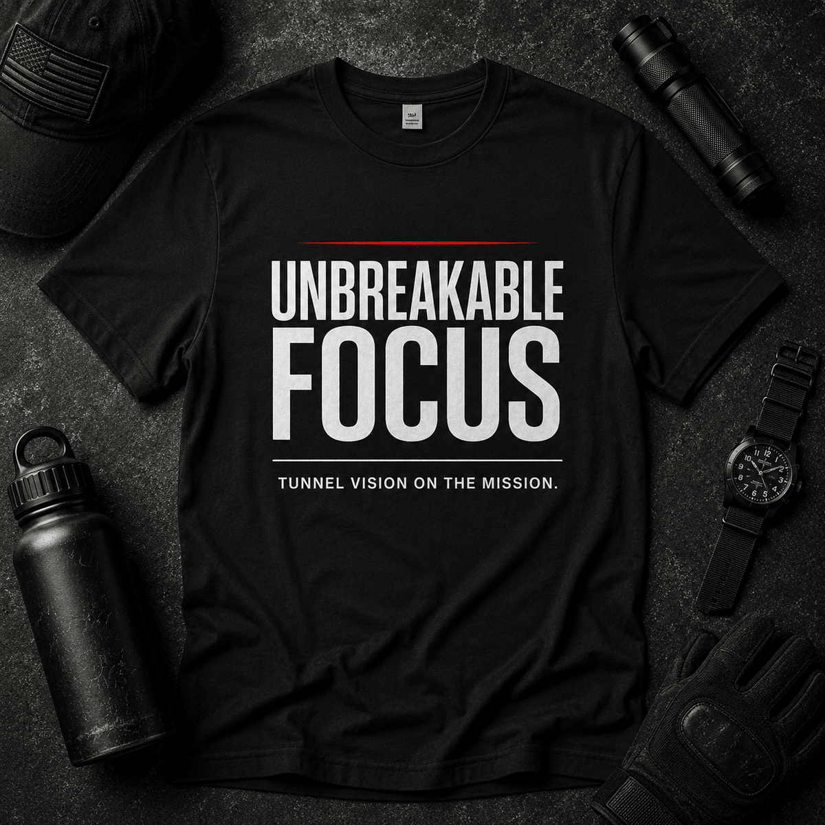 Unbreakable Mindset T Shirt - Discipline Over Motivation 24/7