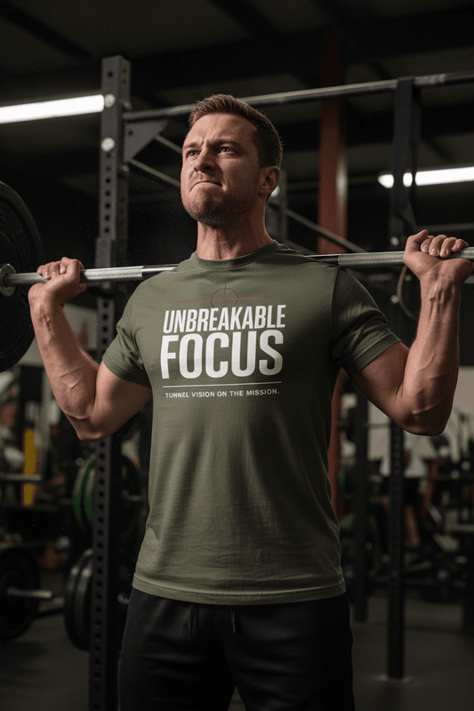 Unbreakable Mindset T Shirt - Discipline Over Motivation 24/7