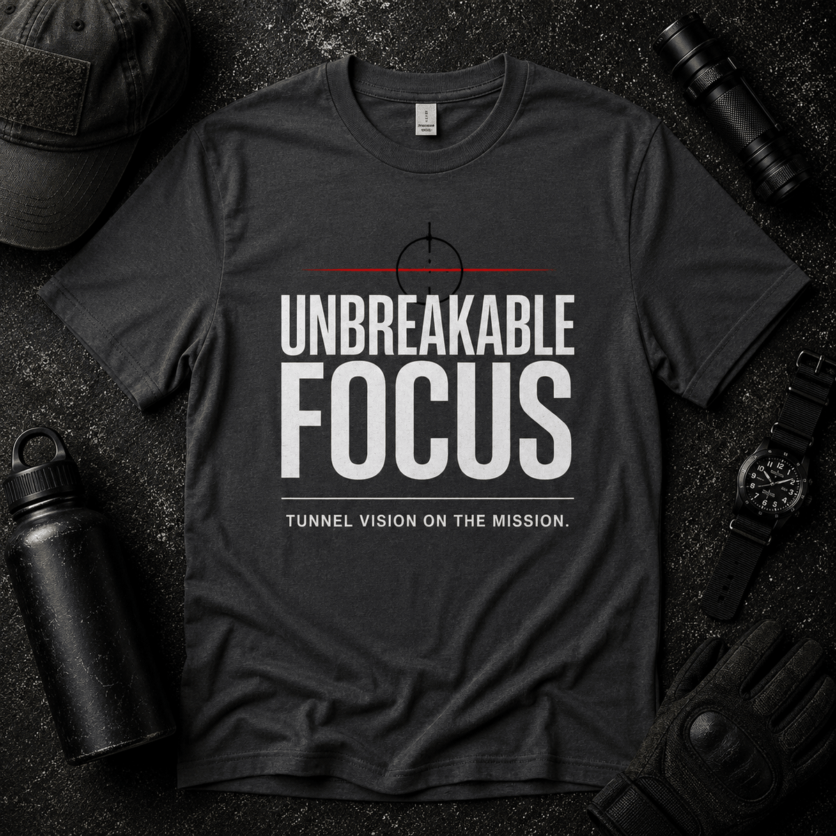 Unbreakable Mindset T Shirt - Discipline Over Motivation 24/7