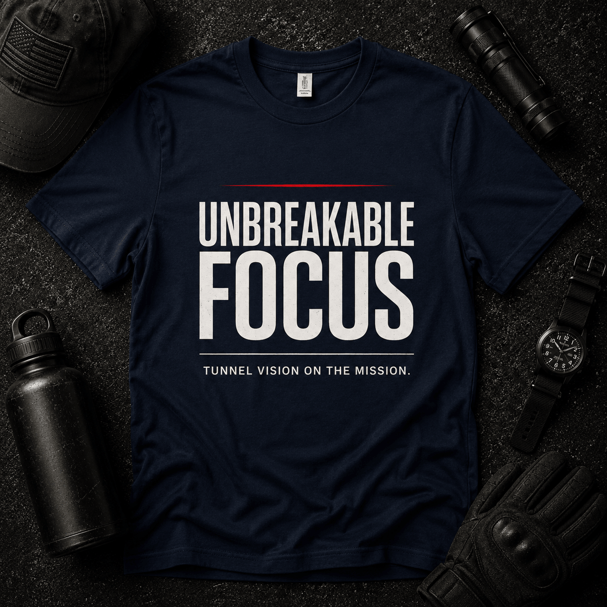 Unbreakable Mindset T Shirt - Discipline Over Motivation 24/7