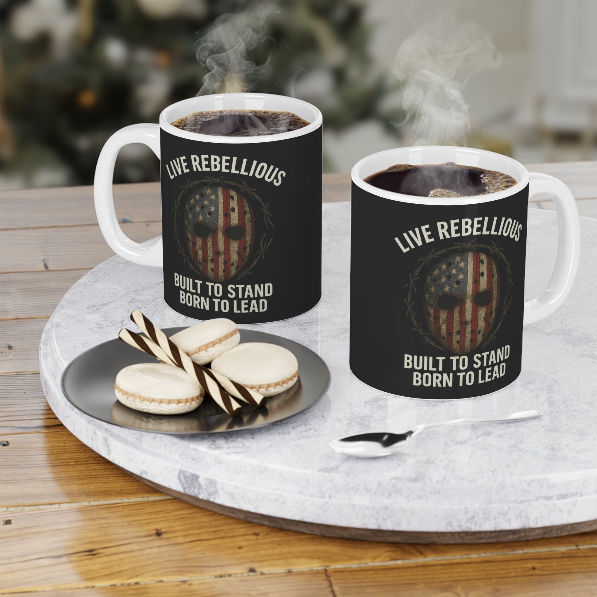 War Ready Live Rebellious Motivational Coffee Mug | Bold Quote Cup for Leaders, Entrepreneurs & Hustlers | Gift for Risk - Takers - Discipline Over Motivation 24/7