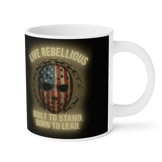 Warrior Glow Live Rebellious Motivational Coffee Mug | Bold Quote Cup for Leaders, Entrepreneurs & Hustlers | Gift for Risk - Takers - Discipline Over Motivation 24/7