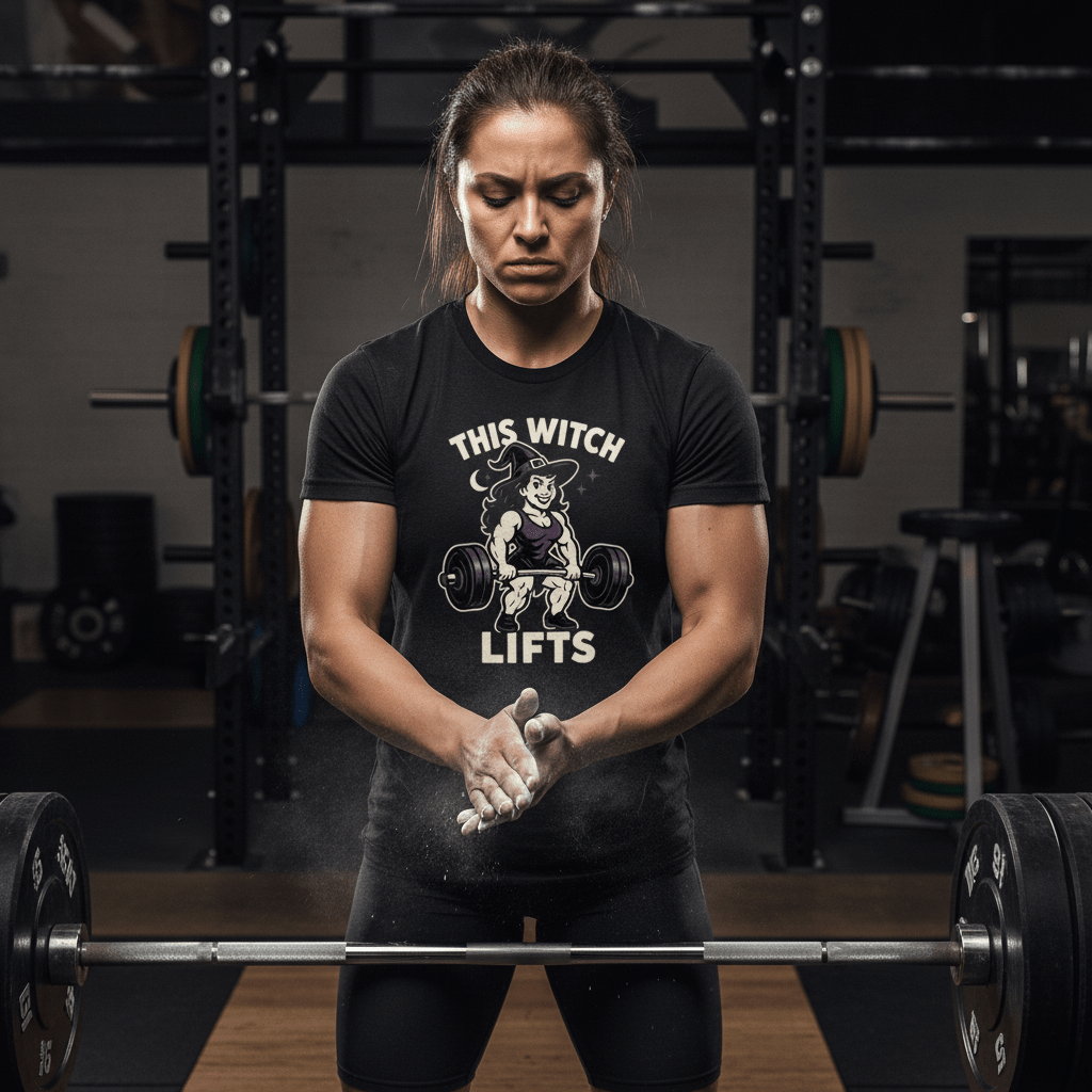Witch Lifts Tee - Discipline Over Motivation 24/7
