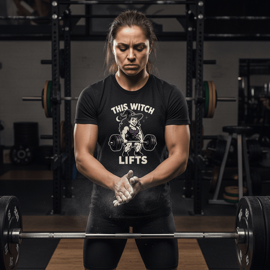 Witch Lifts Tee - Discipline Over Motivation 24/7