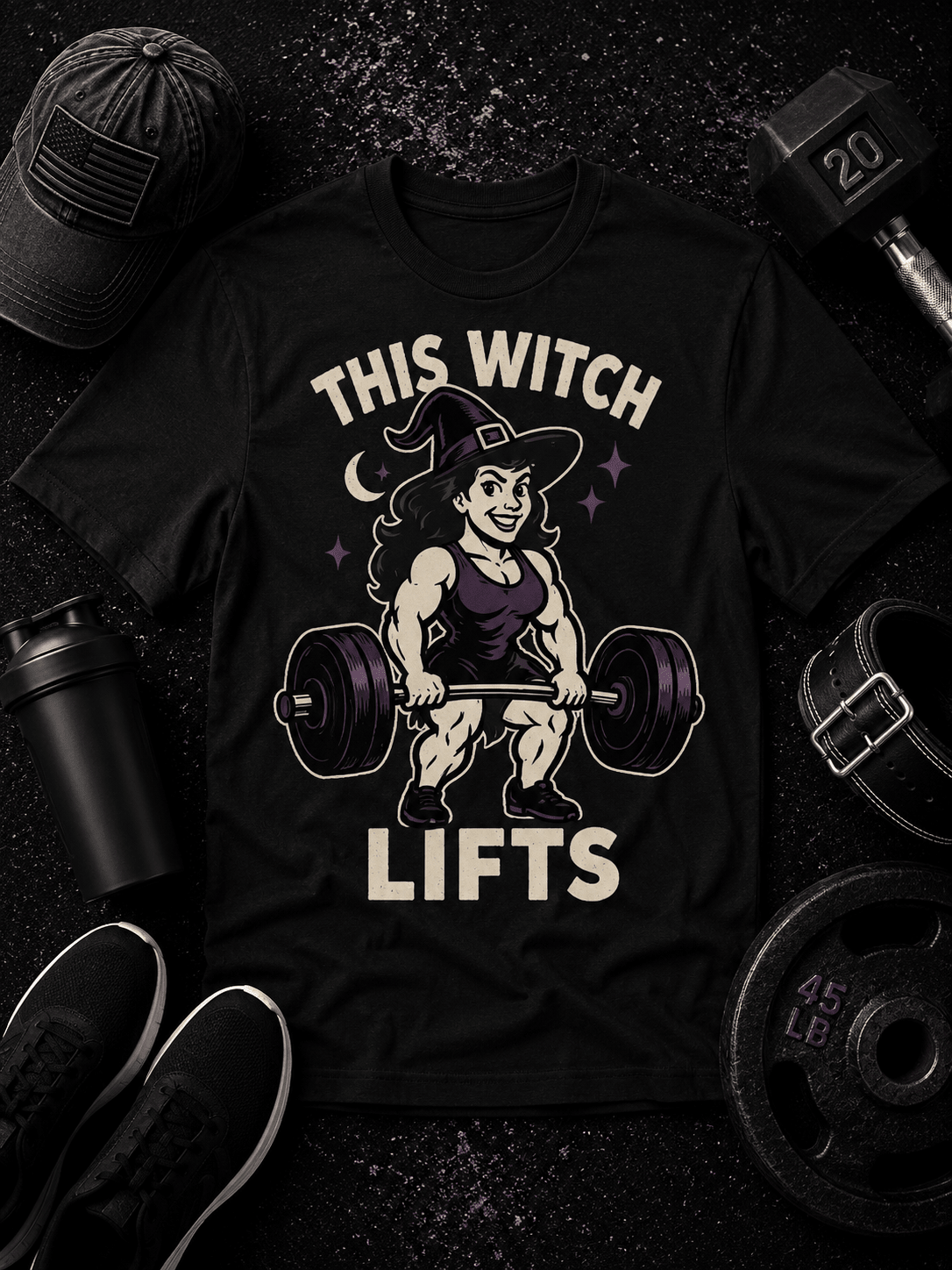 Witch Lifts Tee - Discipline Over Motivation 24/7