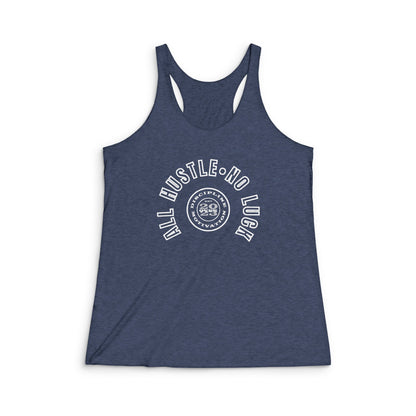 Women's No Luck Tri - Blend Racerback Tank - Discipline Over Motivation 24/7