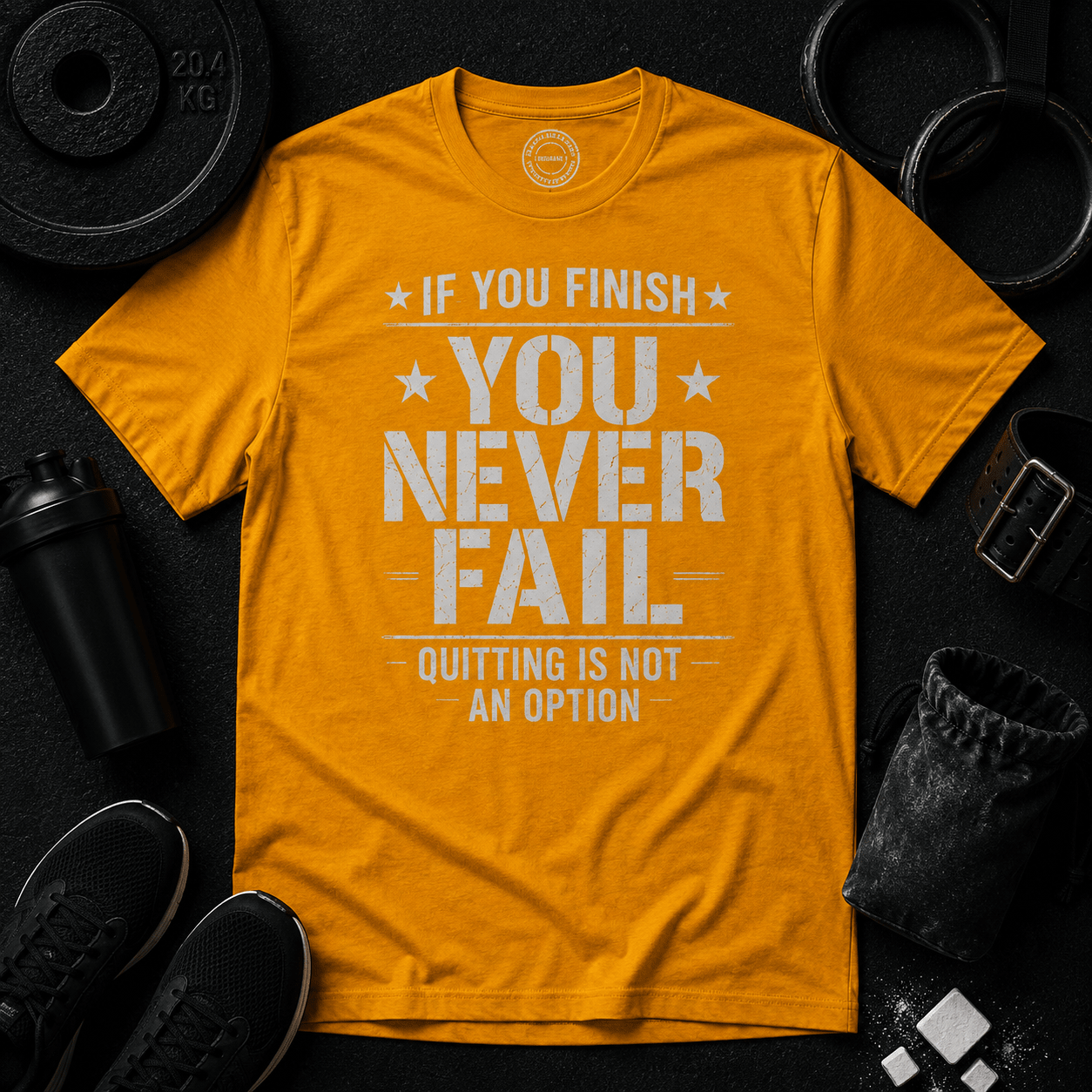 You Never Fail™ Tee - Discipline Over Motivation 24/7