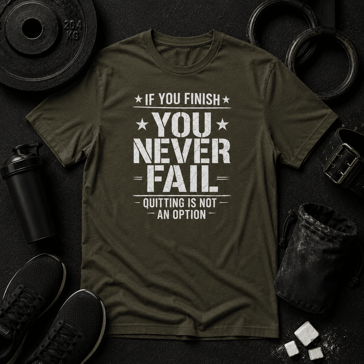 You Never Fail™ Tee - Discipline Over Motivation 24/7