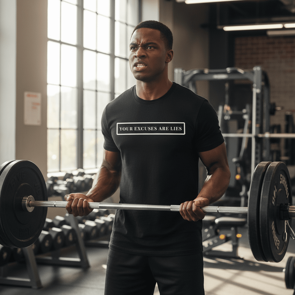 Your Excuses Are Lies Tee - Discipline Over Motivation 24/7