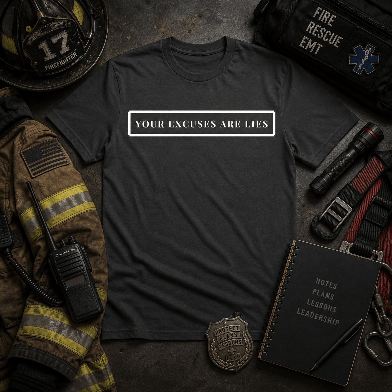 Your Excuses Are Lies Tee - Discipline Over Motivation 24/7